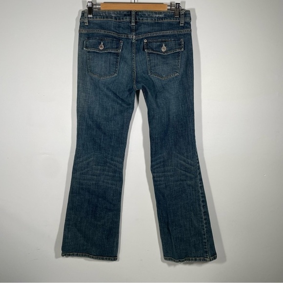 Banana Republic Bootcut Jeans Women Medium Wash Denim Y2K Stretch Pants Size 6 - Picture 4 of 6